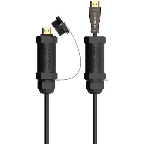 Cable HDMI con Armadura 2.1 8K Aisens A153-0613/ HDMI Macho - HDMI Macho/ 50m/ Negro (1/4)