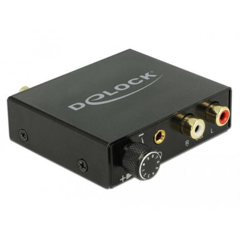 Delock Conversor de audio digital a HD analogico con amplificador de auriculares (1/4)