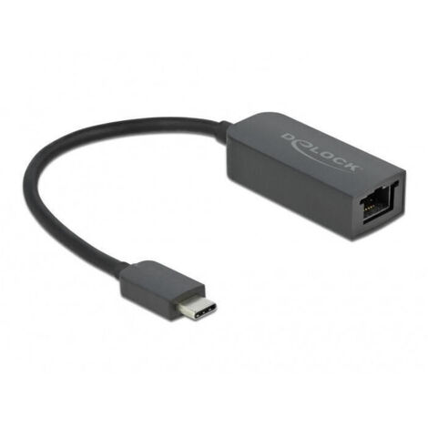 Delock adaptador usb tipo-c macho a 2,5 gigabit lan kompakt (1/2)