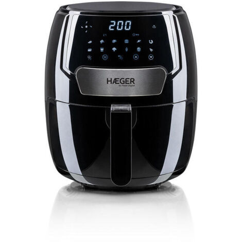 Freidora de Aire Haeger AF-D37.003A Negro 1500 W 3,7 L (1/4)