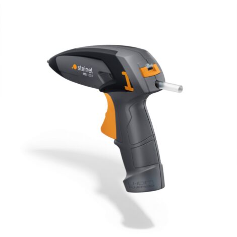 Steinel MobileGlue 1007 Pistola termofusible con batería, incluye 3 barritas adhesivas de 7 mm, sin cable e ideal para hacer manualidades y decorar