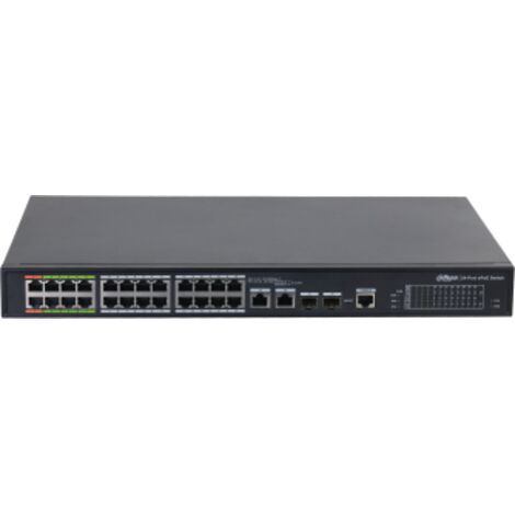 Dahua Technology ePoE DH-LR2226-24ET-360-V2 switch Gestionado L2 Gigabit Ethernet (10/100/1000) Energía sobre Ethernet (PoE) Negro (1/3)