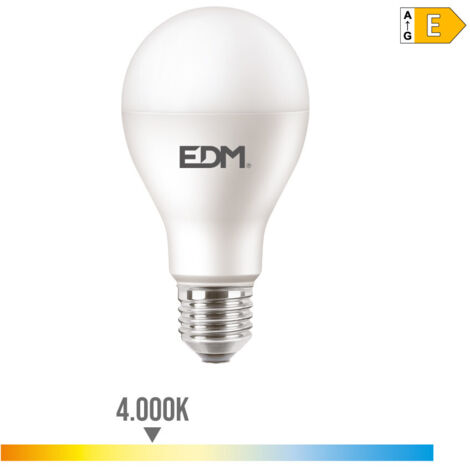 Bombilla standard led e27 15w 1900lm 4000k luz dia ø6,8x12,8cm edm (1/2)