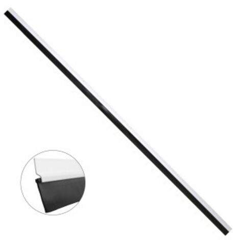 burlete para puertas de garaje aluminio blanco con goma 2,5 m. perfil bajo cochera cepillo de puerta, burlete garaje