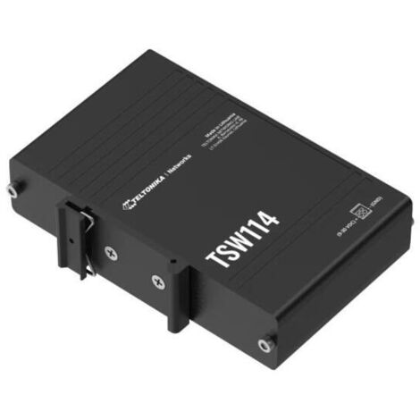 Teltonika TSW114. Switch DIN-Rail PoE 5 Puertos. (1/4)