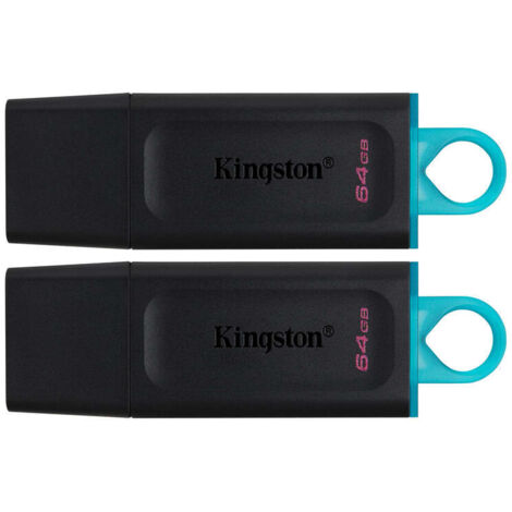 Kingston Technology DataTraveler Exodia unidad flash USB 64 GB USB tipo A 3.2 Gen 1 (3.1 Gen 1) Negro, Turquesa