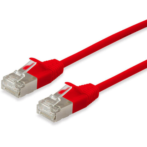 Equip Patchkabel Cat6A F/FTP 2xRJ45 20.00m rot Slim LSZH Polybeutel (1/3)