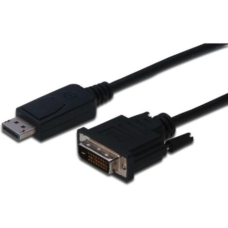 DIGITUS DisplayPort Adaptercable DP - DVI (24+1) St/St 1m black (1/3)