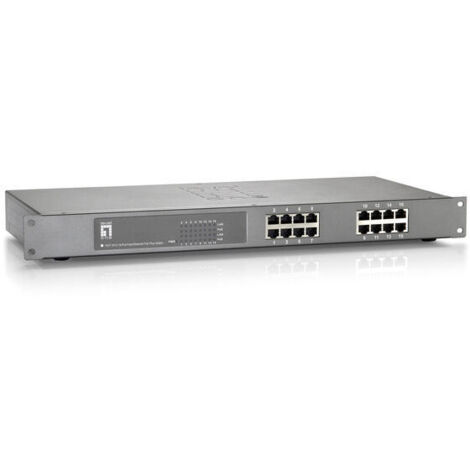 Switch 16x FE FEP-1612 19 480W 16xPoE (1/4)