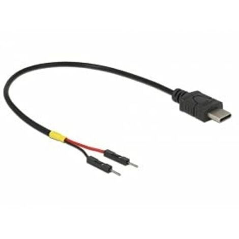 DELOCK 85419 CABLE DE ALIMENTACIÓN NEGRO 0,2 M BLOQUE DE TERMINALES 2 PIN POWEREDUSB (1/3)
