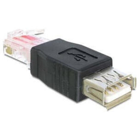 DeLOCK USB - RJ45 USB 2.0 Negro