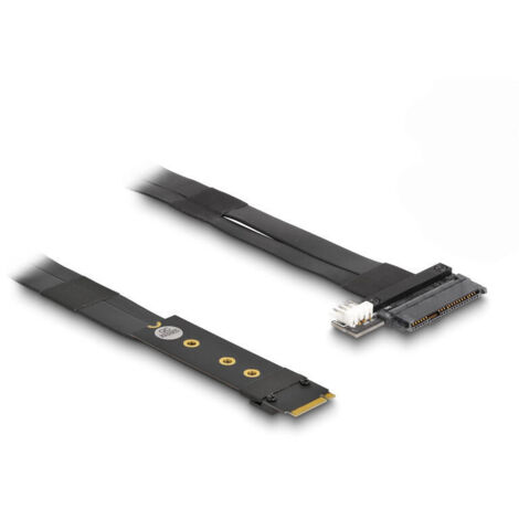 Delock 64216 adaptador m.2 clave m a u.2 sff-8639 nvme con cable de 20 cm (1/4)