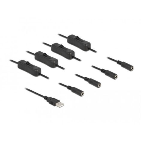DELOCK 86799 CABLE DE ALIMENTACIÓN NEGRO 1 M USB A (1/2)