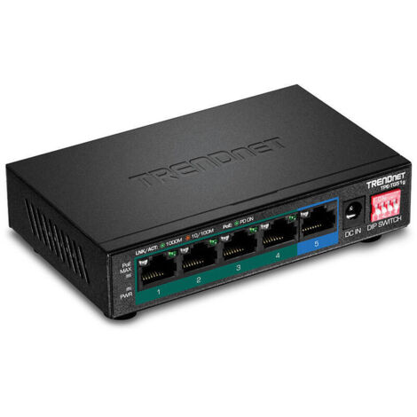 TPE-TG51G switch Gigabit Ethernet (10/100/1000) Energía sobre Ethernet (PoE) Negro (1/4)