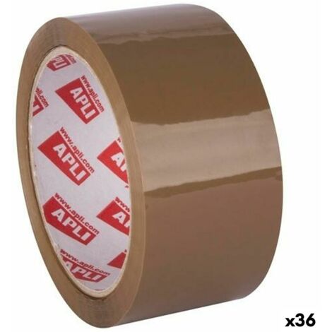 Cinta Adhesiva Apli 48 mm x 66 m Marrón (6 Unidades) 8410782119432 S8426807 Apli