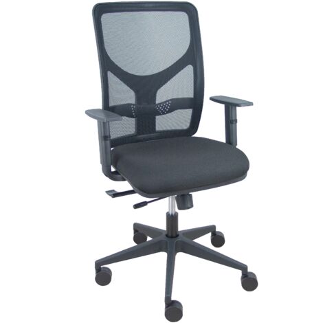 Silla Motilla malla negra asiento bali negro brazo regulable, traslack (1/5)