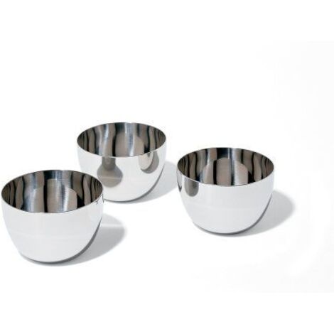 Alessi "MAMI" Set compuesto de tres cuencos de acero inoxidable (1/2)
