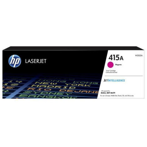 Tóner HP Cartucho de tóner Original HP LaserJet 415A magenta Magenta 0192018046375 S8410155 HP