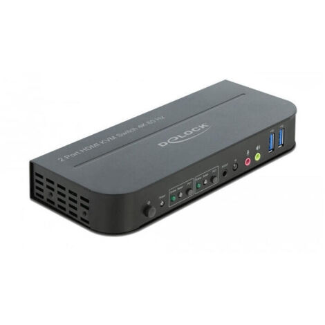 Delock Conmutador 2x HDMI KVM 4K 60 Hz con USB 3.0 (1/4)