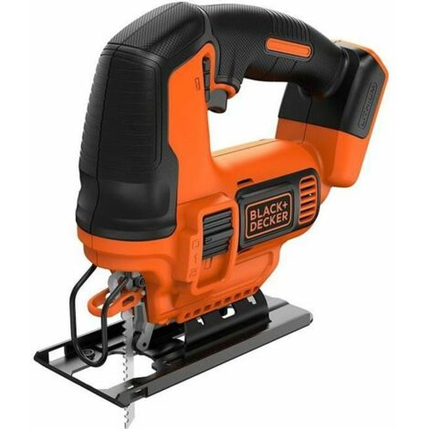 BLACK+DECKER BDCJS18N Sierra de Calar sin Cable Corte de 55 m en Madera 8 m en Acero Incluye 1 Hoja Para Corte en Madera 18V Negro Naranja No Incluye Cargador Ni Batería