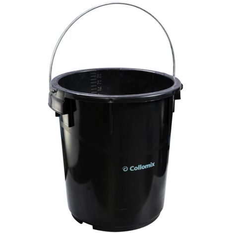 Cubeta de mezcla MixTub 34L con asas - Negra - COLLOMIX - 60600