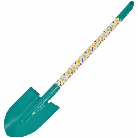 Pala de mano de jardinería Greenmill GR0139, 74 cm, hoja metálica con mango de madera y PVC, ideal para plantar, trasplantar y remover tierra con precisión