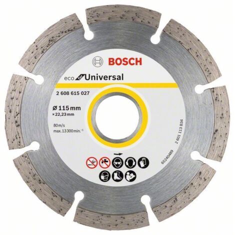 Hoja de diamante de construcción segmentada ecológica de 115 mm - B 2608615027