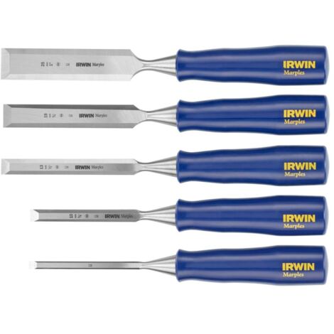 IRWIN TM444S5 - Formón M444, juego 5 uds - 6, 10, 13, 19, 25 mm en estuche