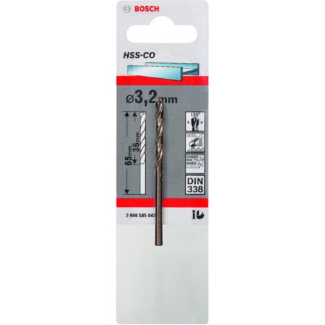 Broca HSS-CO 135 de 3,2/36 mm - B 2608585843