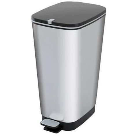 Cubo de basura KIS Chic Negro Polipropileno 50 L (1/5)
