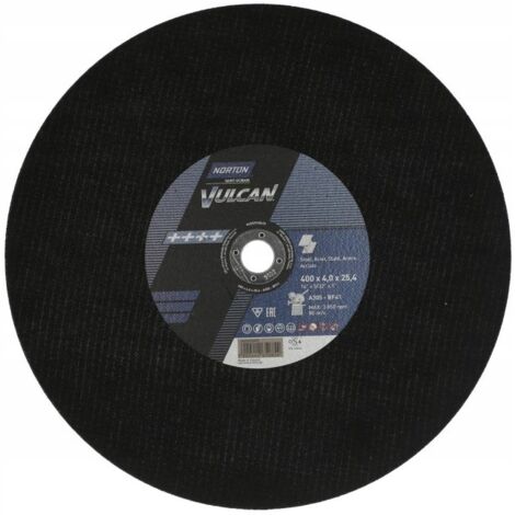 Disco metálico Norton Vulcan 400 mm x 40 mm x 32 mm T41 A30S FIX80 (1/2)