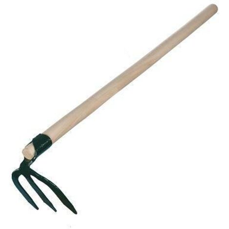Azada Greenmill, modelo motyka do ziemniaków 3-z oprawiona, herramienta para jardinería, ideal para sembrado de patatas, diseño robusto, alta durabilidad, color verde.