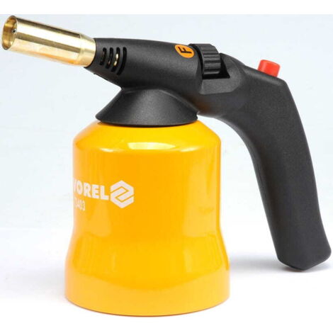 SOPLETE DE SOLDADURA A GAS VOREL PARA CARTUCHO CON ENCENDIDO