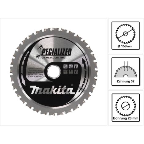 Makita B-47036 Sgeblatt f. Metall 150x20x32Z