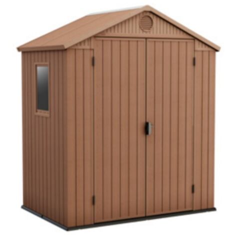 CASETA COBERTIZO RESINA JARDIN DARWIN 6X4 MARRON KETER
