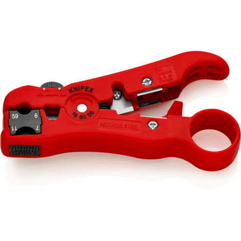 KNIPEX 16 60 06 SB Pelacables para cables coaxiales y cables de datos  125 mm