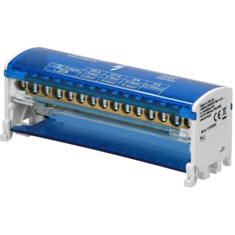 Bloque de distribución de 2 filas, 15 cables OR-LZ-8201/15 (1/5)