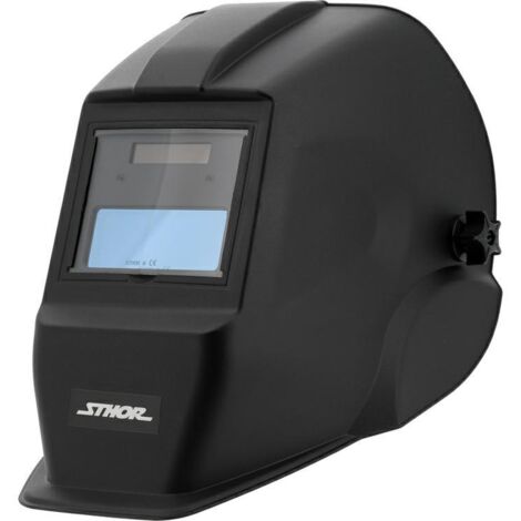 Careta de soldadura Sthor 90x35mm, modelo True Color, diseño profesional para soldadores, alta visibilidad y protección, ideal para trabajos de soldadura y tareas industriales.