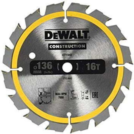 Disco de sierra Dewalt 136 x 10 mm x 24 pulgadas