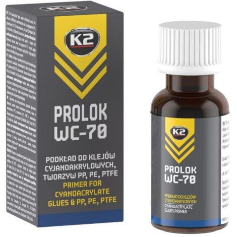 K2 PROLOK WC-70 Imprimación para adhesivos de cianoacrilato, PP, PE, PTFE, elastómeros (1/4)