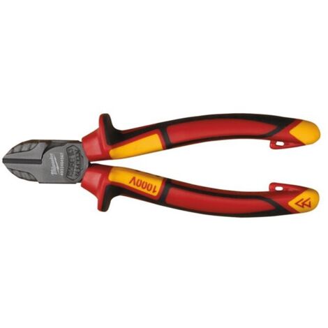 Alicates de corte diagonal MILWAUKEE con aislamiento de 145 mm 4932464566 (1/2)