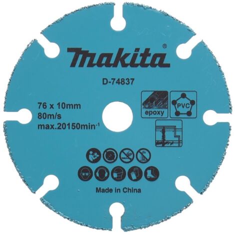Disco de corte Makita 76 mm universal Ø 76 mm - 1,75 mm - K 40 / 50 (1/4)