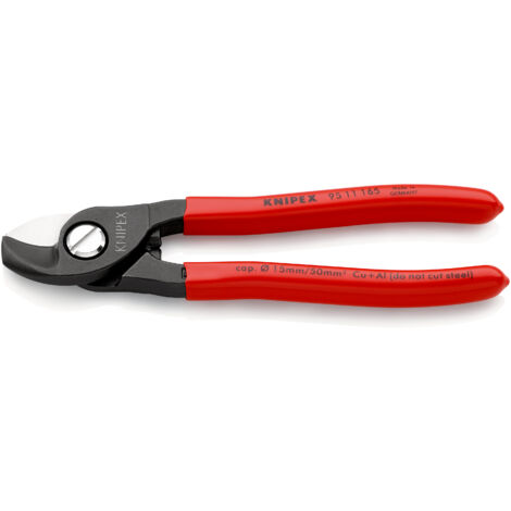 KNIPEX 95 11 165 Tijeras cortacables recubiertos de plástico Barnizados 165 mm