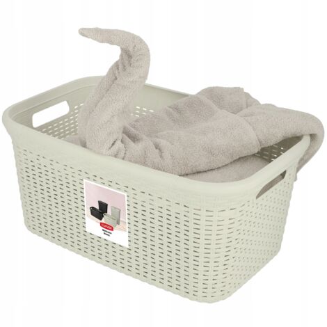 CURVER KOSZ NA PRANIE NATURAL STYLE 45L /KREMOWY