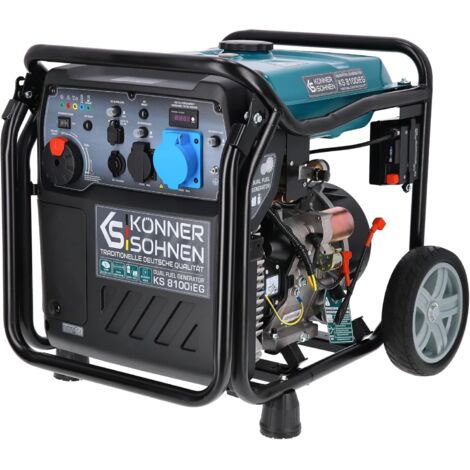 GAS + Gasolina KS 8100iEG Generador de energía del inversor Generador de energía Generador de energía 8000W