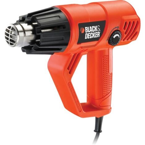 Pistola de aire caliente Black & Decker KX2001K Pistola de aire caliente 500 l/min 600 °C 2000 W Negro, Naranja