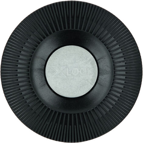 Bosch Professional - Plato de soporte duro (X-LOCK, Ø125 mm), Negro