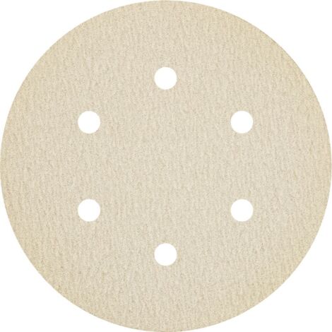 Klingspor 146948 Discos con Soporte de Papel con Sujeción Velcro, PS 33 BK, 180 Grano, 150 mm Diámetro, GL S3 Forma de Perforación (1/2)