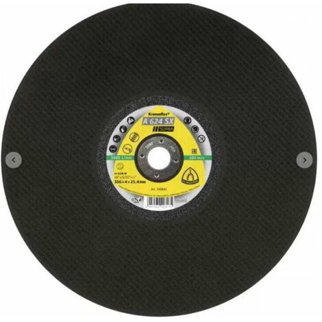Disco de corte de metal KLINGSPOR 400 mm x 40 mm x 254 mm A624SX