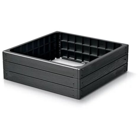 BASE WOODY IBWS PARA JARDÍN 756X756X250MM - ANTRACITA - PP-IBWS